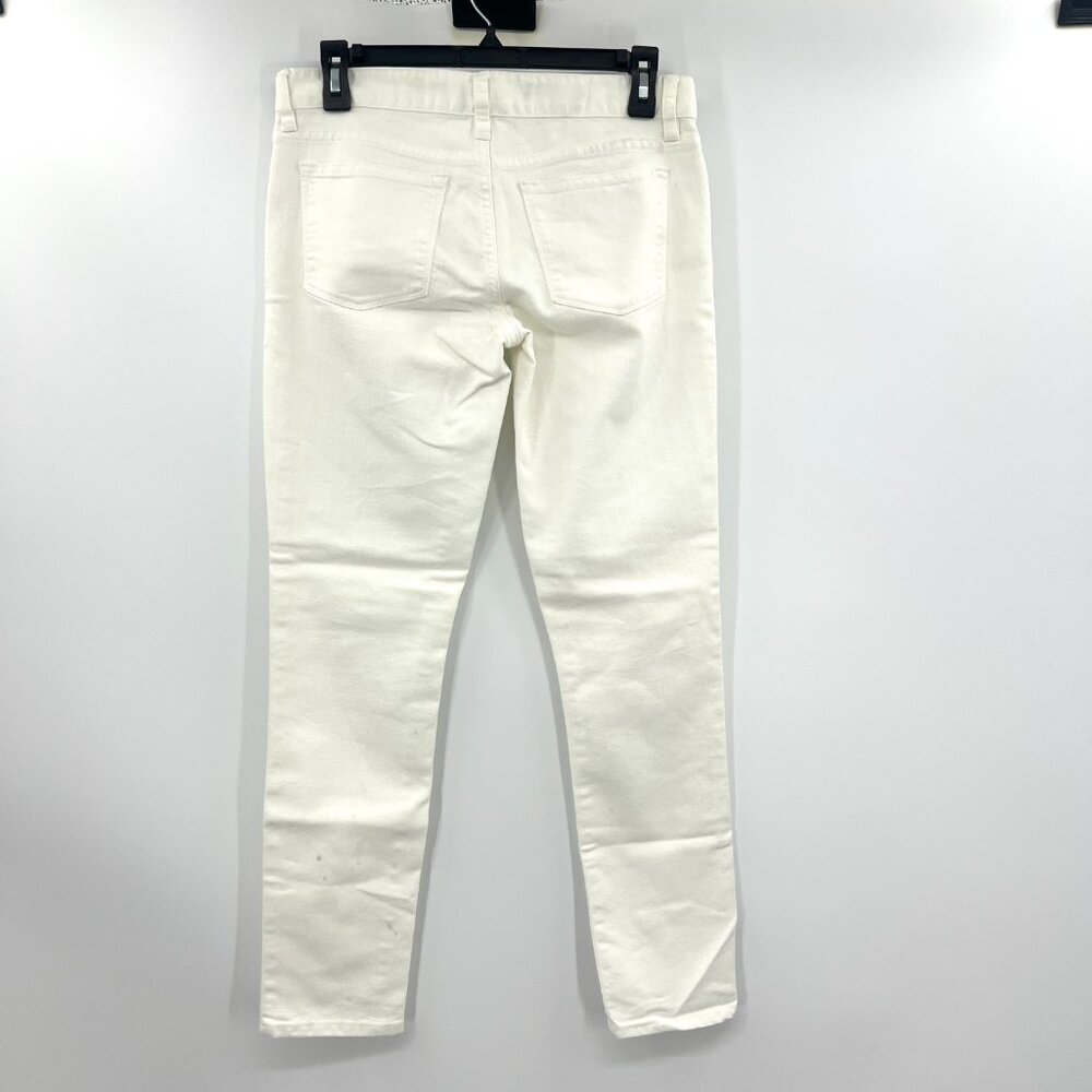 J.Crew Toothpick Skinny White Jeans Women's 26 - Picture 6 of 9